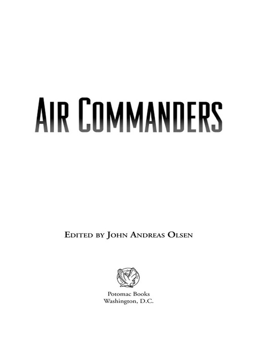 Title details for Air Commanders by John Andreas Olsen - Available